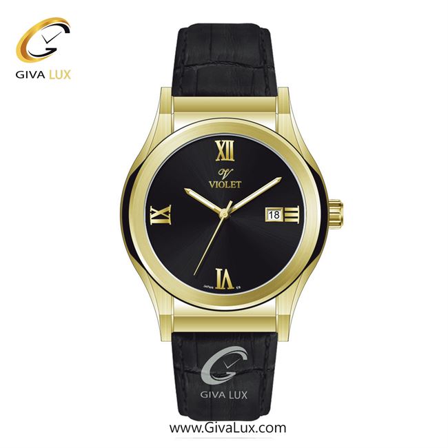 ساعت مچی اورجینال مردانه ویولت VIOLET طلایی | مشکی| مشکی| کد رفرنس 0565/2